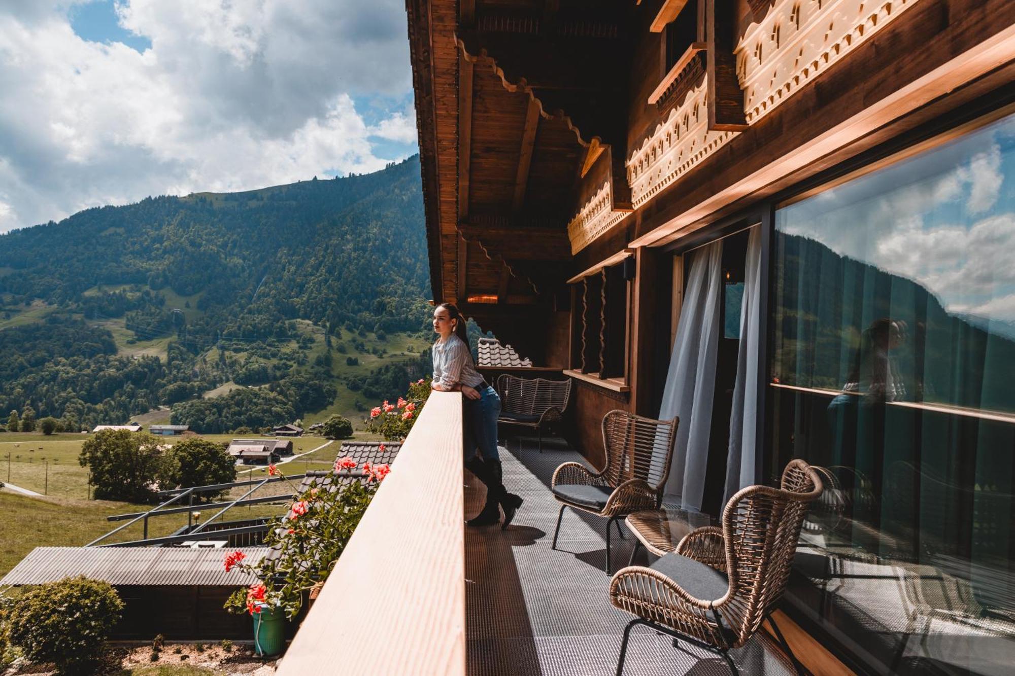 Hotel Chalet Bergblick Aeschi Bei Spiez Exterior foto